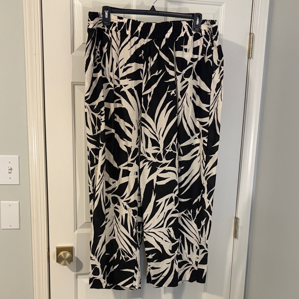Rachel Zoe Tropical Linen Pants